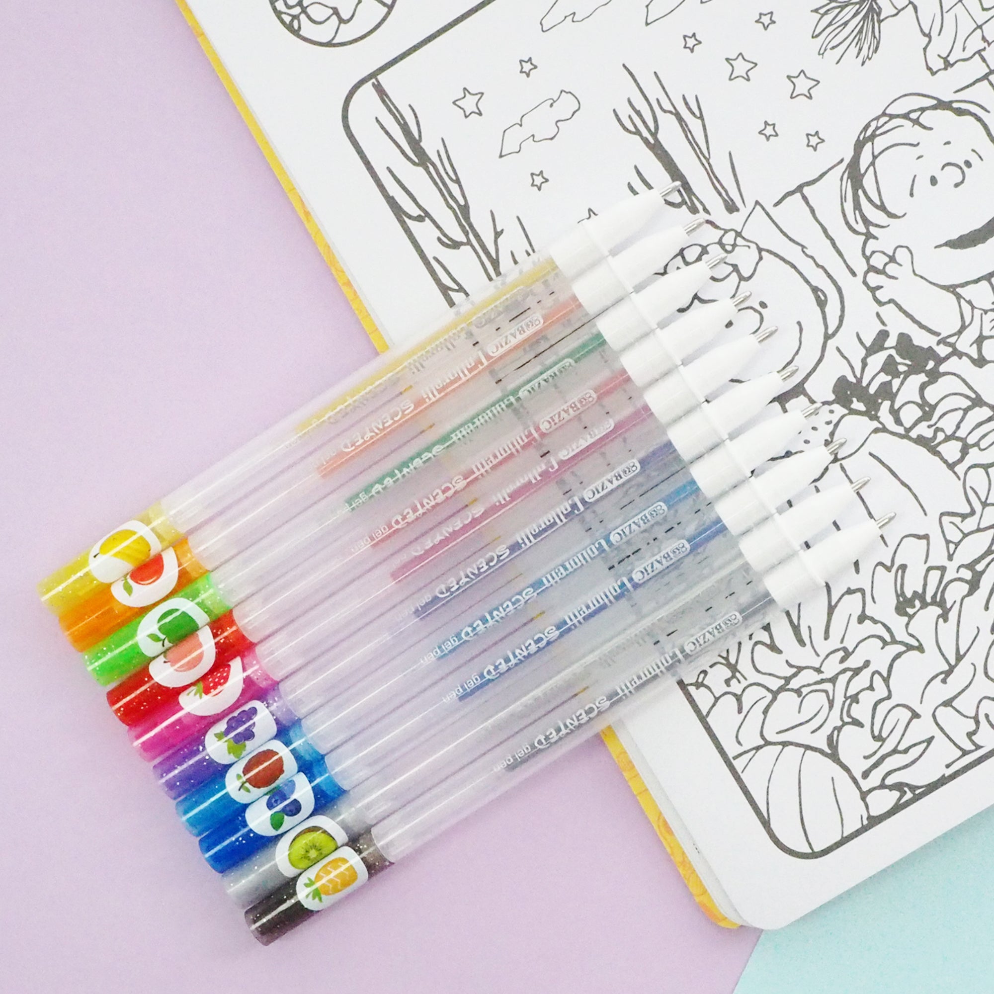 10 Scented Glitter Color Collorelli Gel Pen