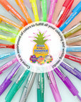 Essence Gel Pen 24 Scented Glitter Neon Metalllic Color