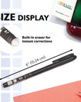 Frizz Black Erasable Gel Pen (2/Pack)