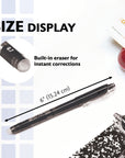 Frizz Black Erasable Gel Pen with Grip