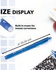 Frizz Blue Erasable Gel Pen with Grip