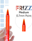Frizz Assorted Color Erasable Gel Retractable Pen with Grip (3/Pack)
