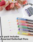 6 Color Dayton Rollerball Pen w/ Metal Clip