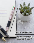 Lynx Satin Top 4-Color Pen w/ Cushion Grip (2/Pack)
