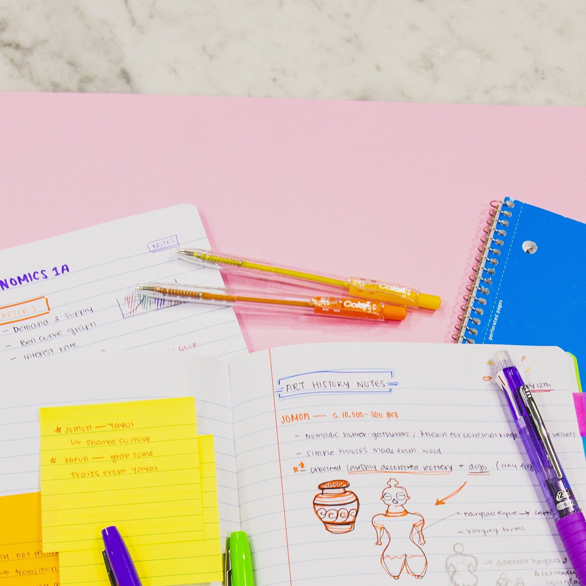 10 Color Retractable Pen