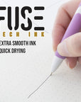 Ciel Serena FUSE Tech Ink Retractable Pen w/ Rubberized Barrel (2/Pack)