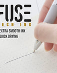Ciel Chroma FUSE Tech Ink Retractable Pen w/ Rubberized Barrel & Metal Clip (2/Pack)