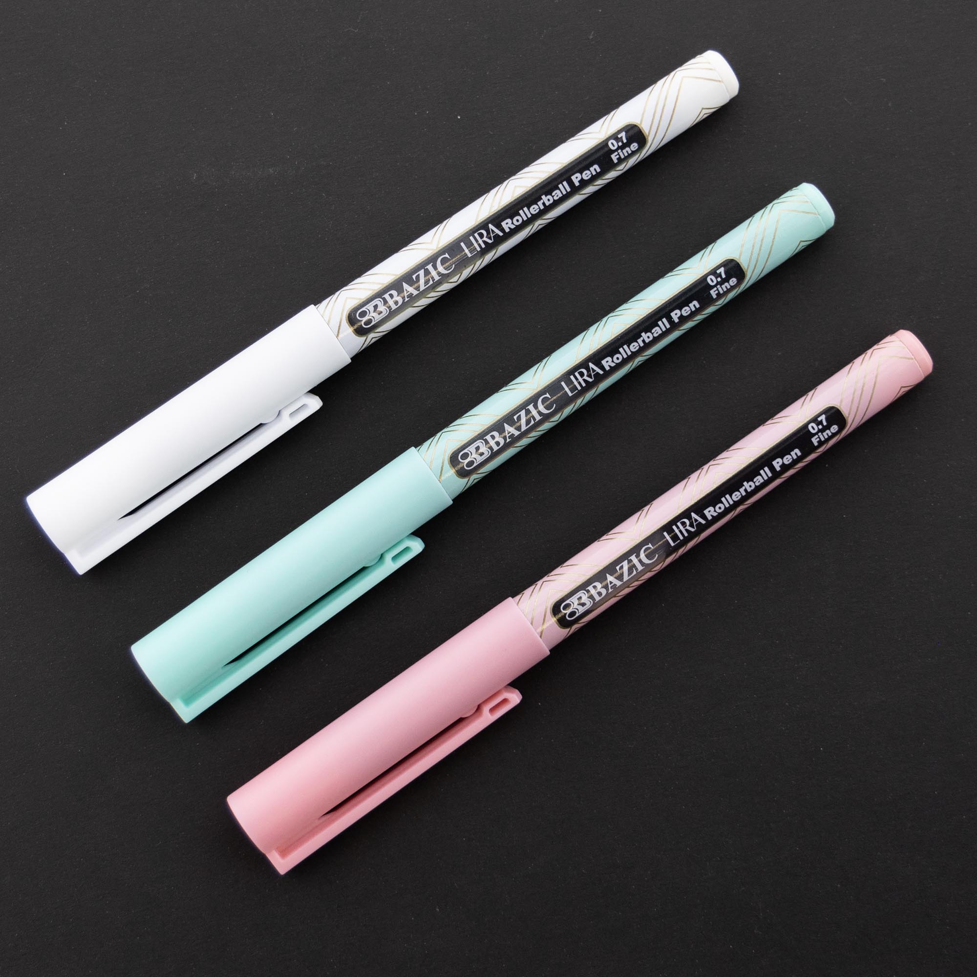 Lira Black Rollerball Pen (3/Pack)