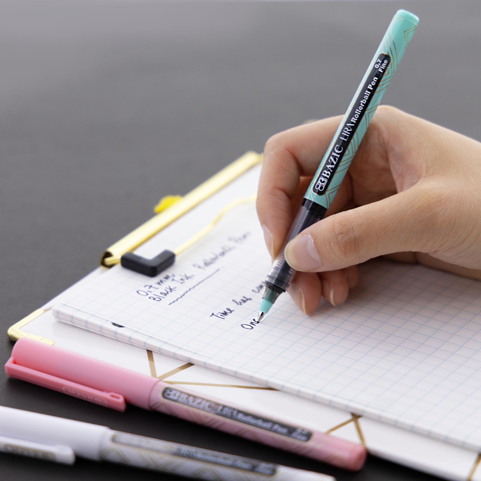 Lira Black Rollerball Pen (3/Pack)