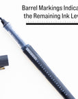 Callum Black Jumbo Ink Tank Needle-Tip Rollerball Pen (2/Pack)