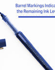 Callum Blue Jumbo Ink Tank Needle-Tip Rollerball Pen (2/Pack)