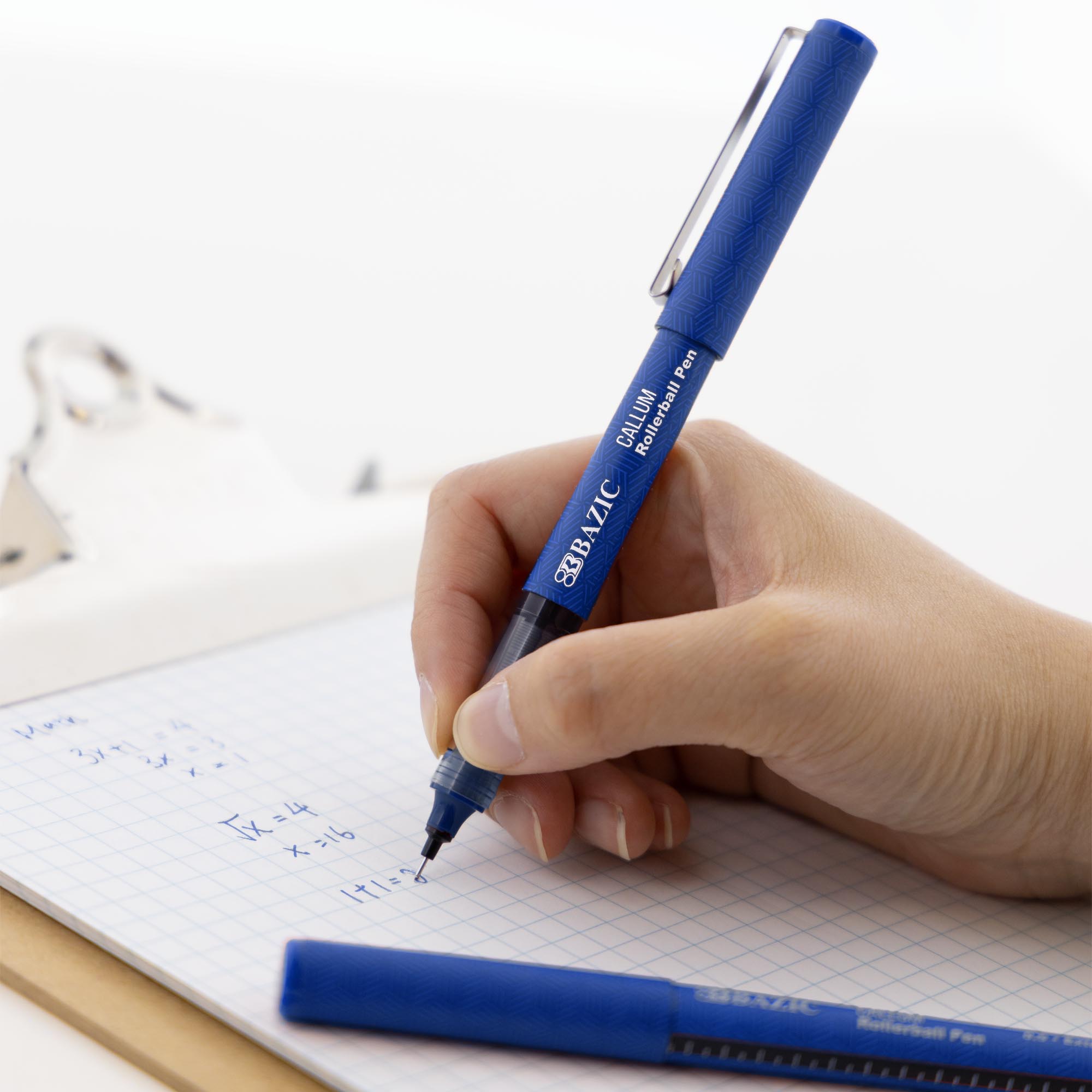 Callum Blue Jumbo Ink Tank Needle-Tip Rollerball Pen (2/Pack)