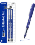 Callum Blue Jumbo Ink Tank Needle-Tip Rollerball Pen (2/Pack)