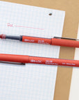 Callum Red Jumbo Ink Tank Needle-Tip Rollerball Pen (2/Pack)