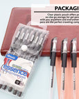 Essence Black Gel Pen w/ Cushion Grip (6/Pack)