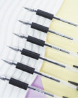 Essence Black Gel Pen w/ Cushion Grip (6/Pack)