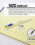 Prima Blue Stick Pen w/ Cushion Grip (8/Pack)