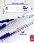 Nova Blue Color Stick Pen (12/Pack)