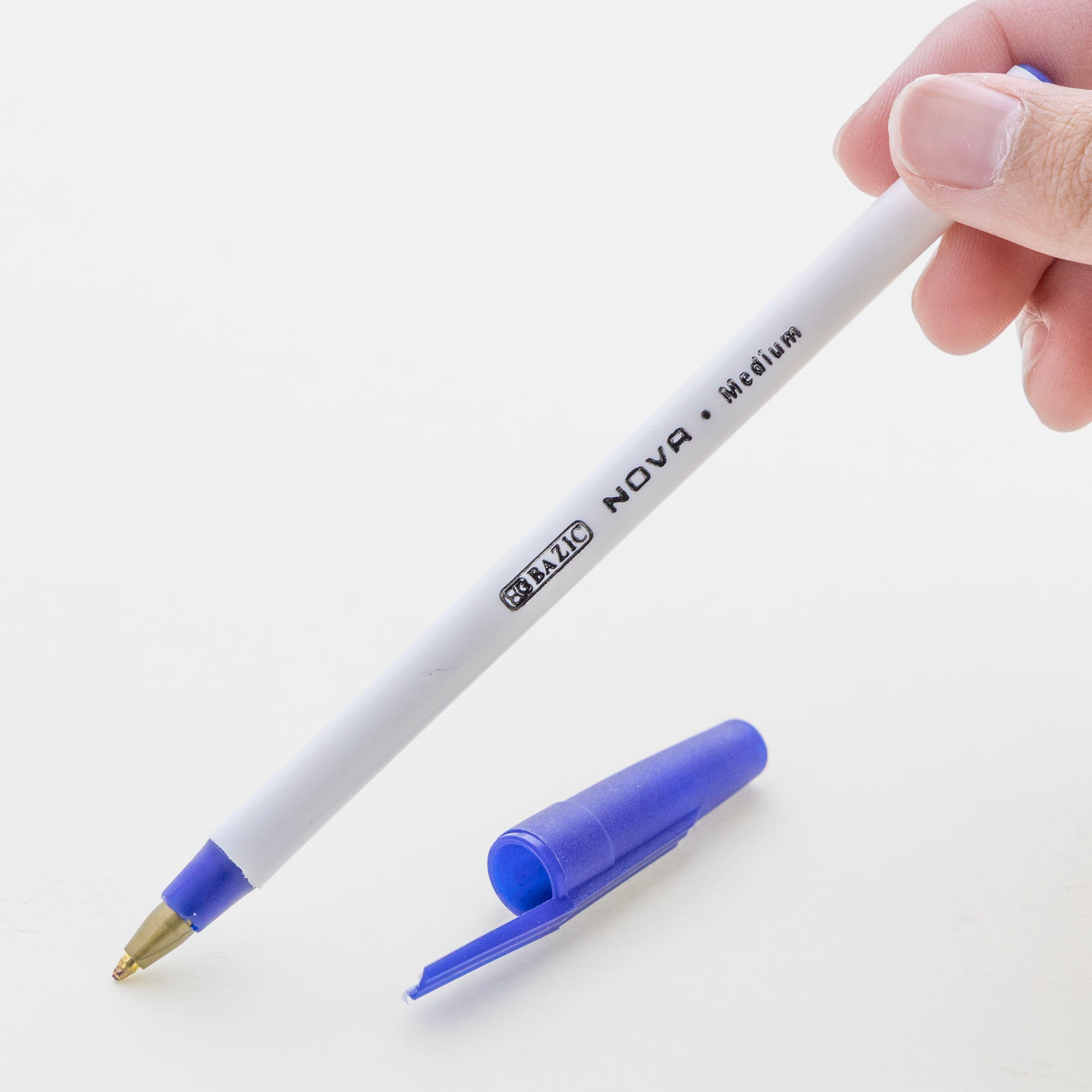 Nova Blue Color Stick Pen (12/Pack)