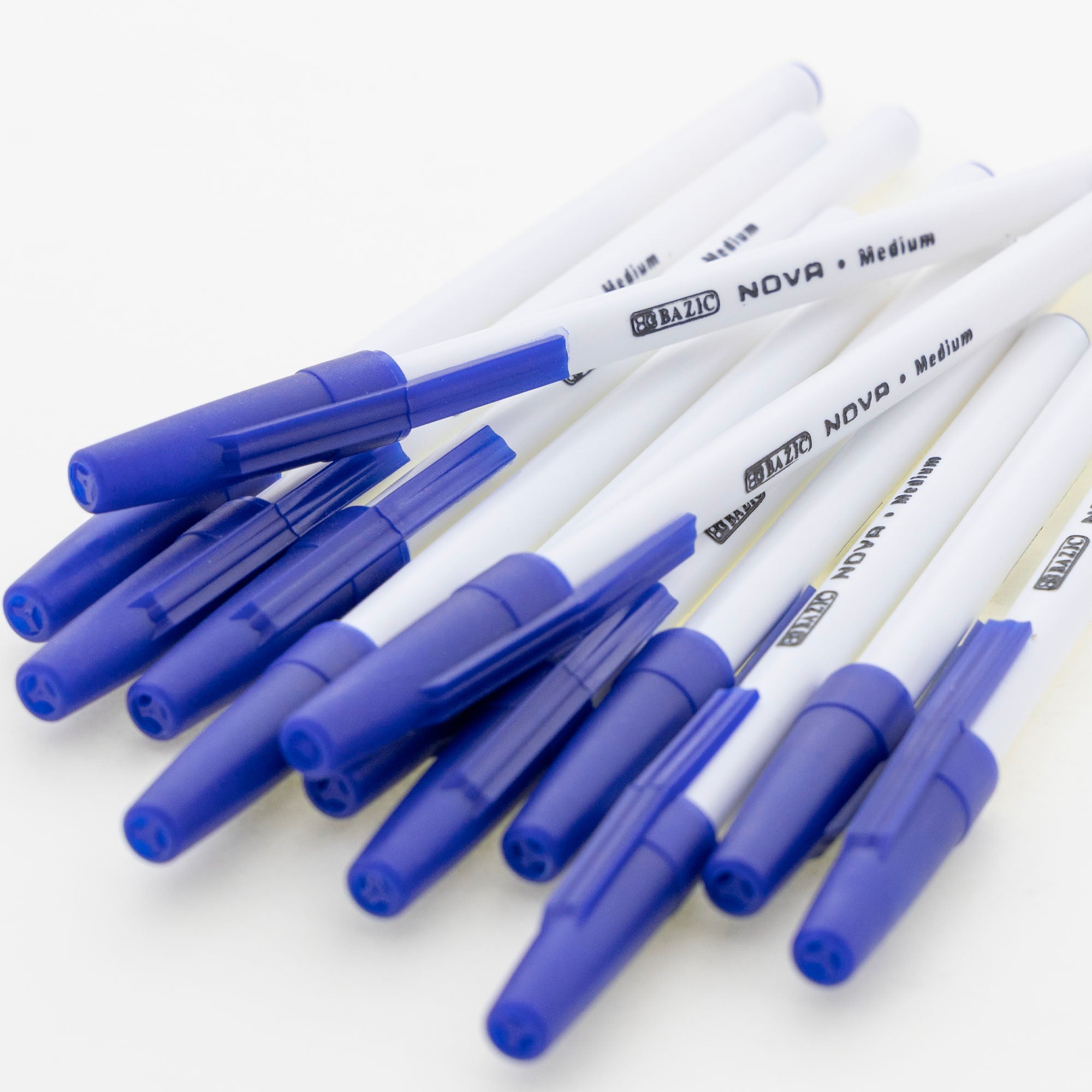 Nova Blue Color Stick Pen (12/Pack)
