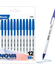 Nova Blue Color Stick Pen (12/Pack)