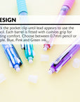 2-In-1 Mechanical Pencil & 4-Fashion Color Pen w/ Cushion Grip