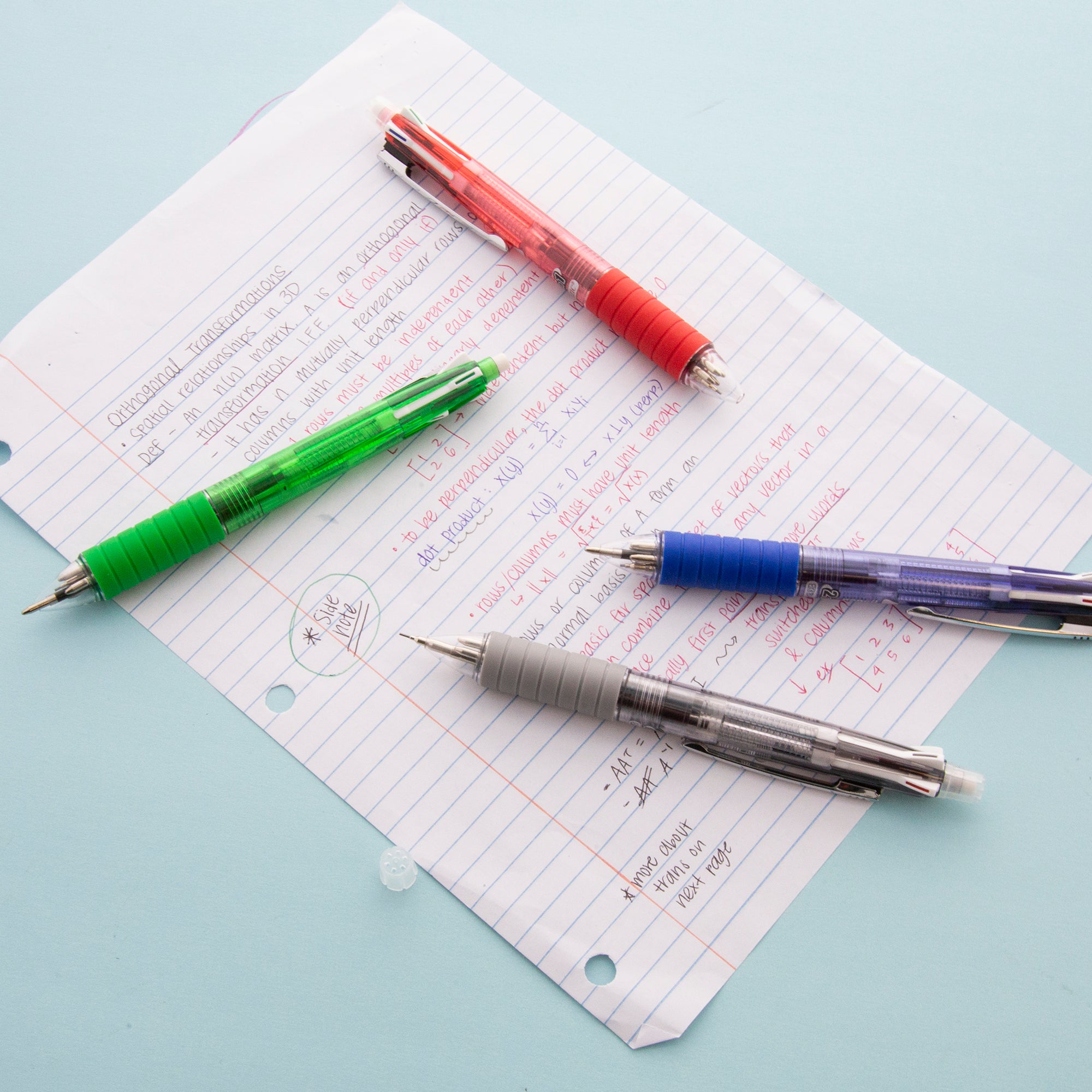 2-In-1 Mechanical Pencil & 4-Color Pen w/ Cushion Grip