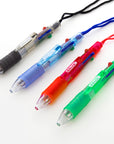 4-Color Neck Pen w/ Cushion Grip