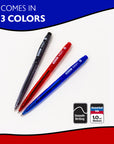 Ixion Assorted Color Retractable Pen (5/Pack)