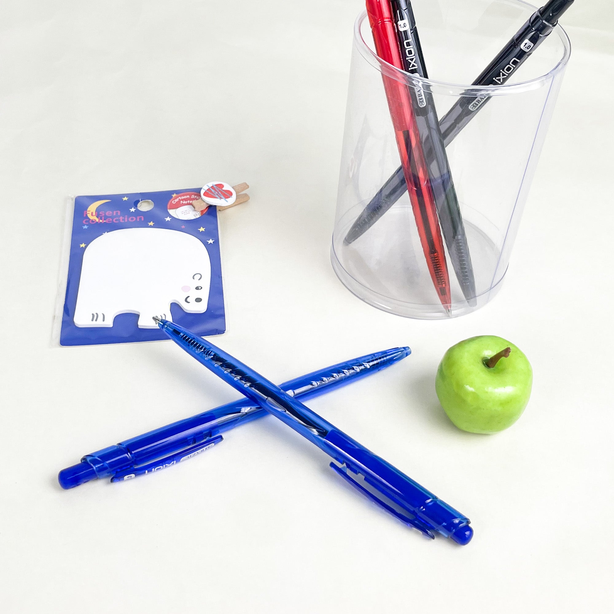 Ixion Assorted Color Retractable Pen (5/Pack)