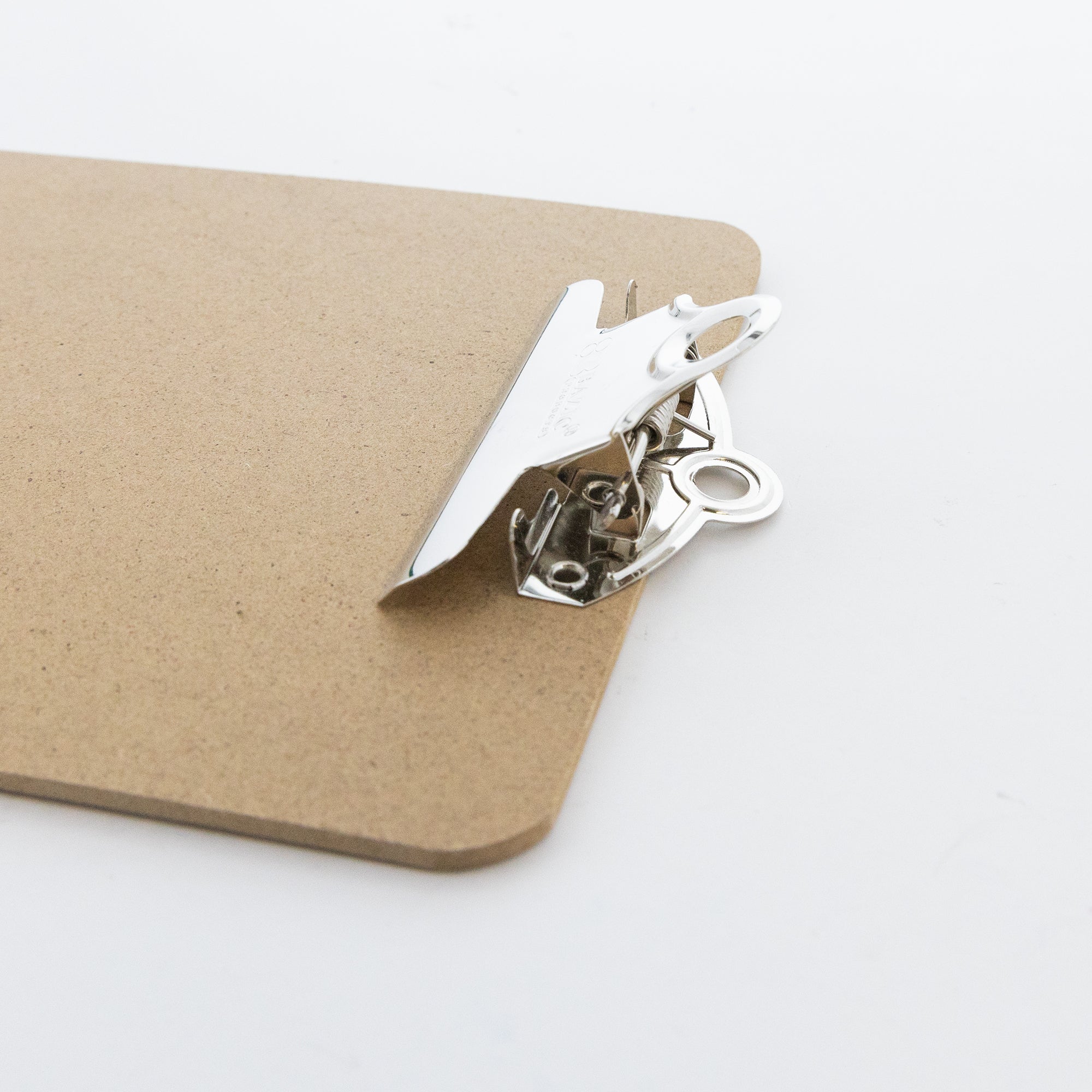 Memo Size Hardboard Clipboard w/ Sturdy Spring Clip