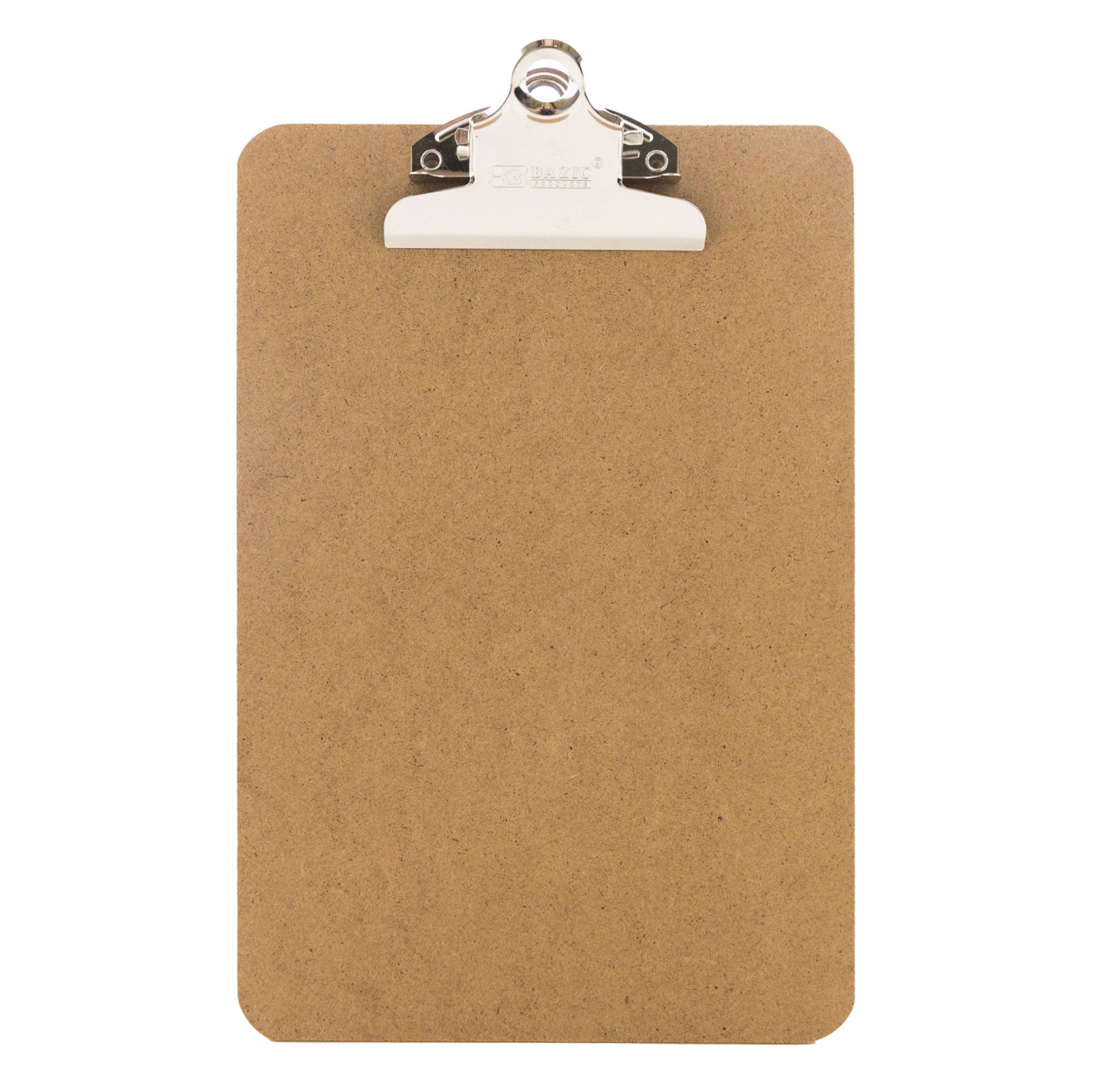 Memo Size Hardboard Clipboard w/ Sturdy Spring Clip