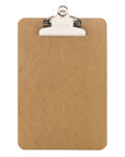 Memo Size Hardboard Clipboard w/ Sturdy Spring Clip