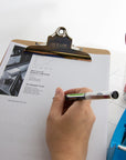 Standard Size Hardboard Clipboard w/ Sturdy Spring Clip