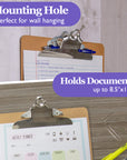 Legal Size Hardboard Clipboard w/ Sturdy Spring Clip