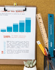 Standard Size Hardboard Clipboard w/ Low Profile Clip