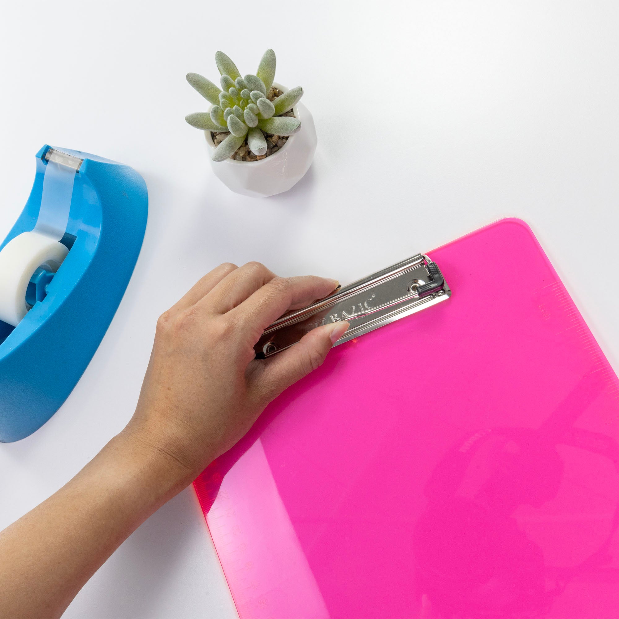 Standard Size Plastic Clipboard w/ Low Profile Clip