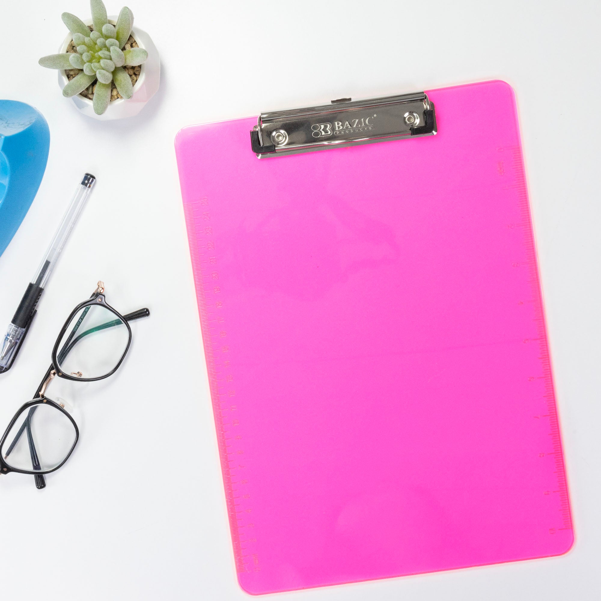 Standard Size Plastic Clipboard w/ Low Profile Clip