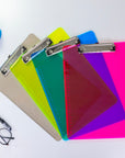 Standard Size Plastic Clipboard w/ Low Profile Clip