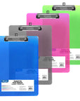 Standard Size Plastic Clipboard w/ Low Profile Clip