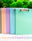 Pastel Color PVC Standard Clipboard w/ Low Profile Clip