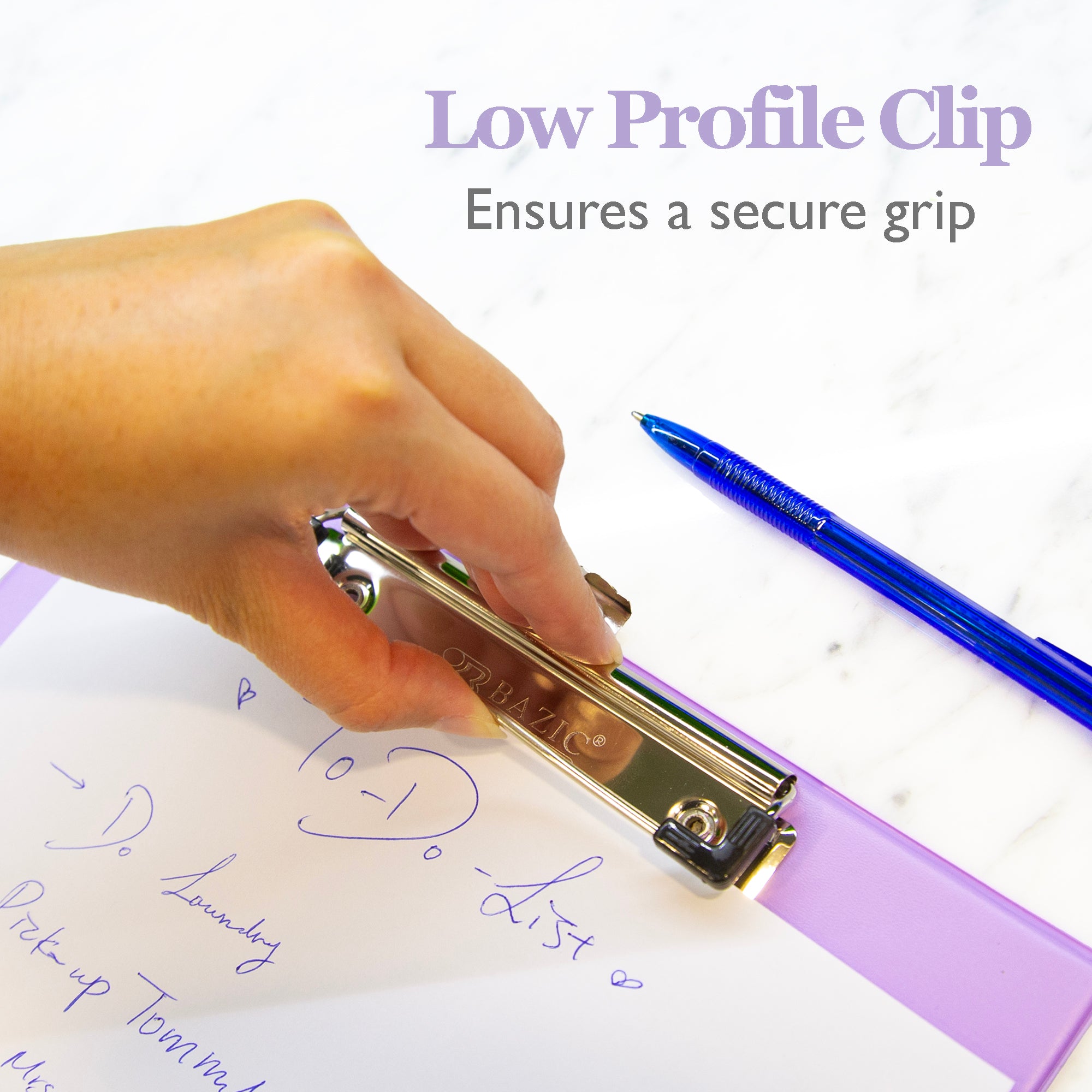 Pastel Color PVC Standard Clipboard w/ Low Profile Clip