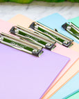 Pastel Color PVC Standard Clipboard w/ Low Profile Clip