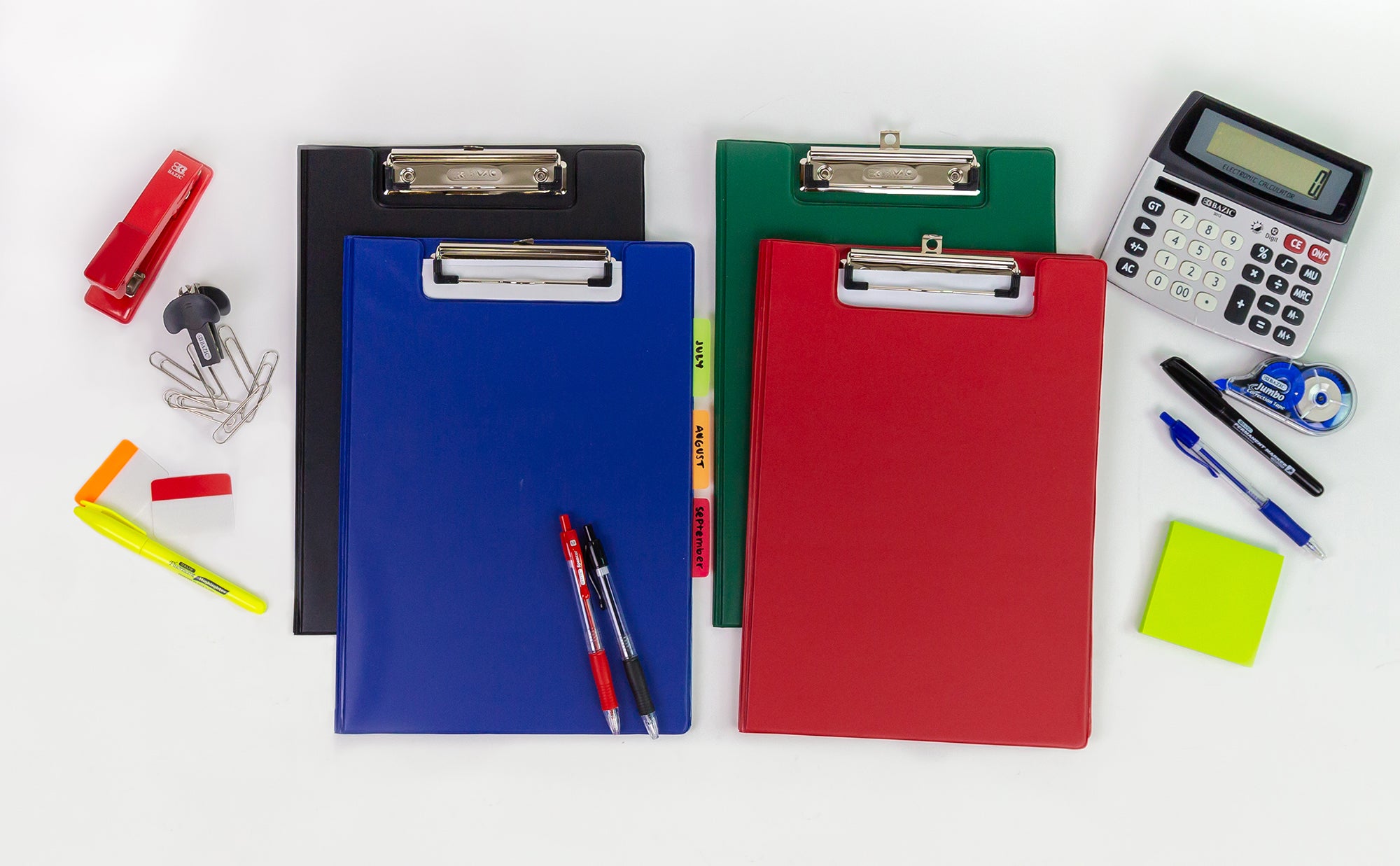 A4 Size PVC Clip Folder w/ Low Profile Clip