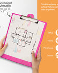 PVC Standard Clipboard Bright Color w/ Low Profile Clip