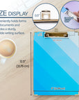 Standard Size Monochromos Paperboard Clipboard w/ Low Profile Clip