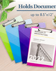Standard Size Monochromos Paperboard Clipboard w/ Low Profile Clip
