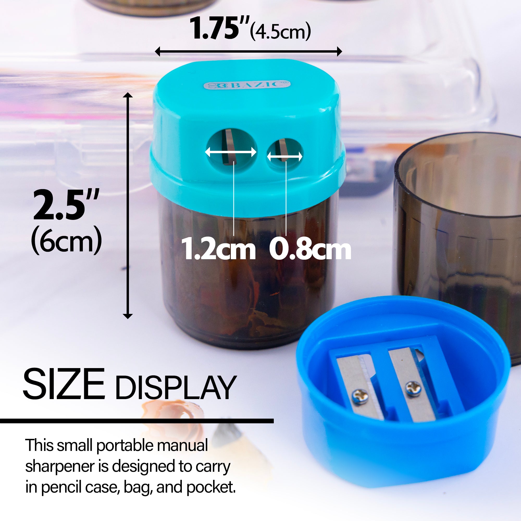 Owen Dual Hole Sharpener w/ Round Receptacle (2/Pack)