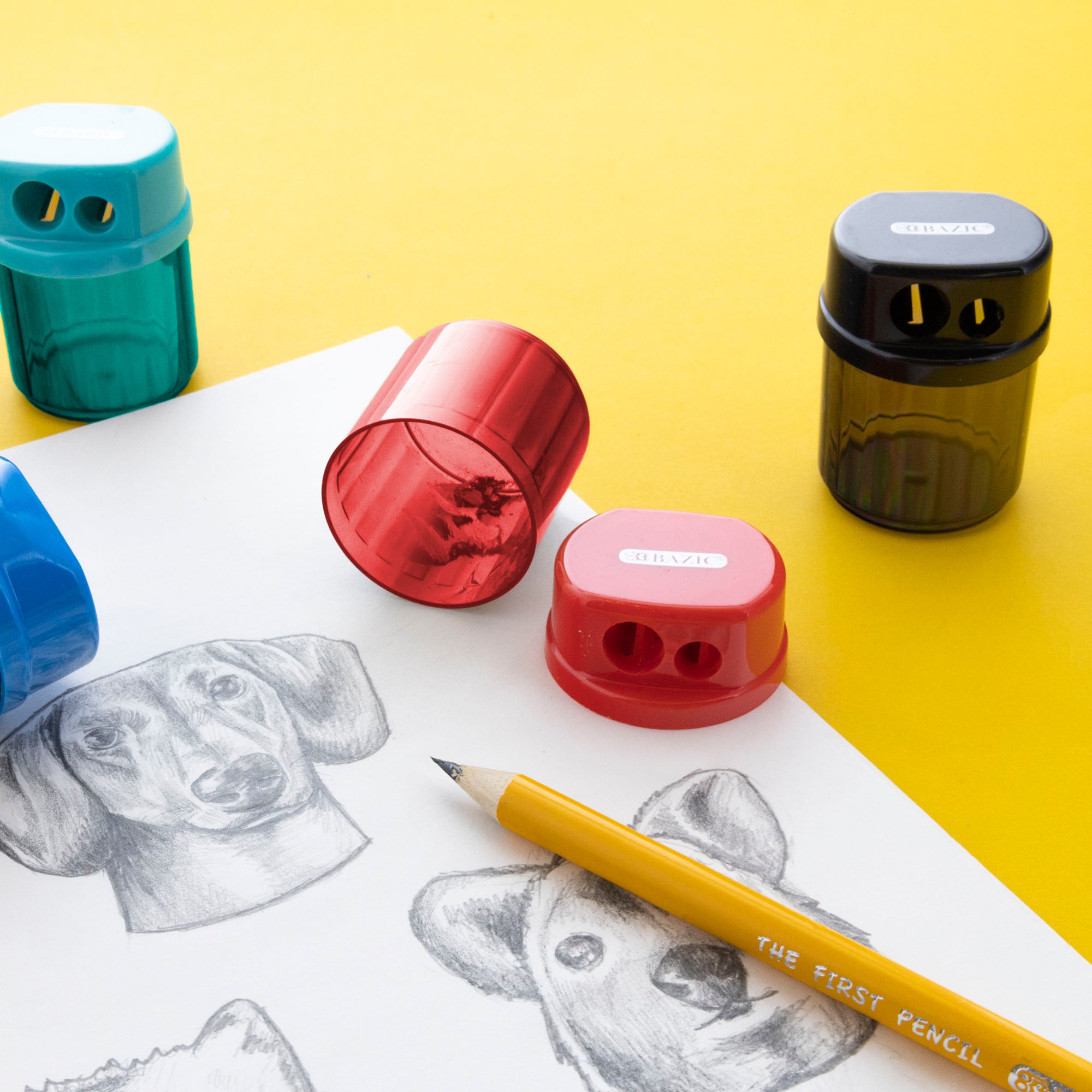 Owen Dual Hole Sharpener w/ Round Receptacle