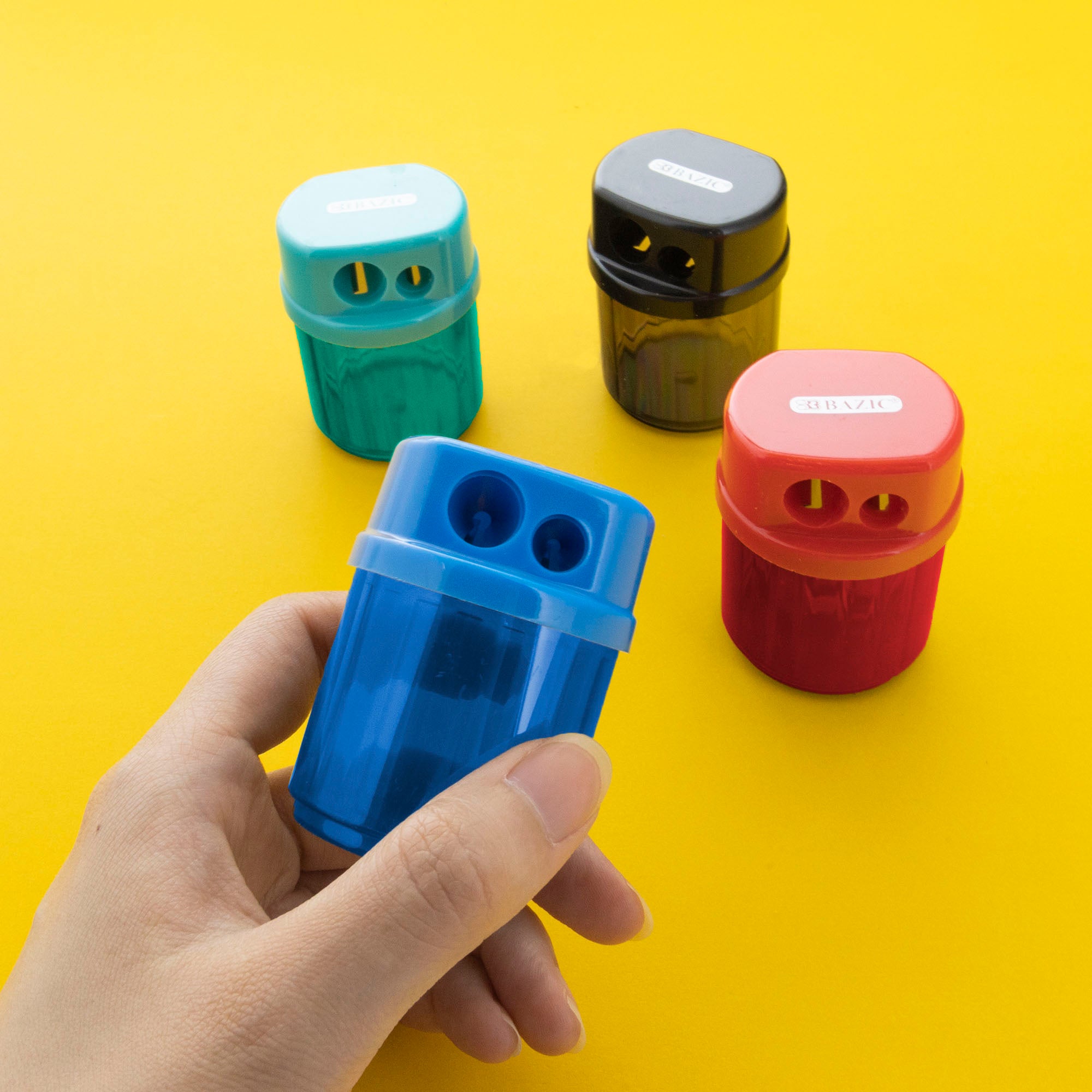 Owen Dual Hole Sharpener w/ Round Receptacle